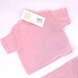 NWT 12 Month Born‎ Y2K Babies Short Sleeve Sweater Baby Pink Knit